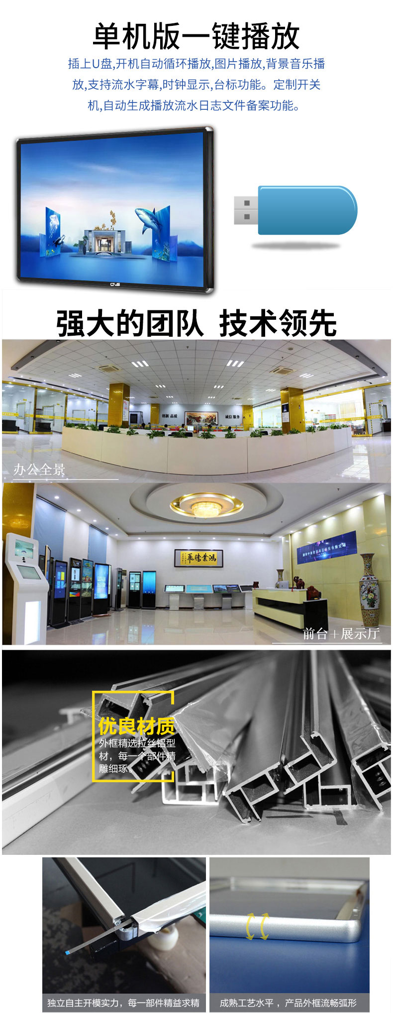 一鍵播放功能，支持自動循環(huán)、流水字幕等