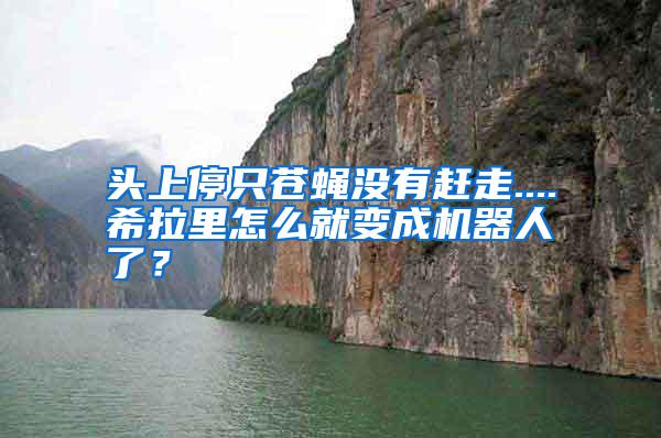 頭上停只蒼蠅沒有趕走....希拉里怎么就變成機器人了？