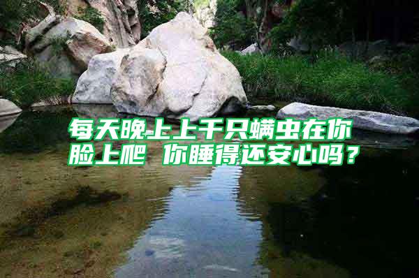 每天晚上上千只螨蟲在你臉上爬 你睡得還安心嗎？