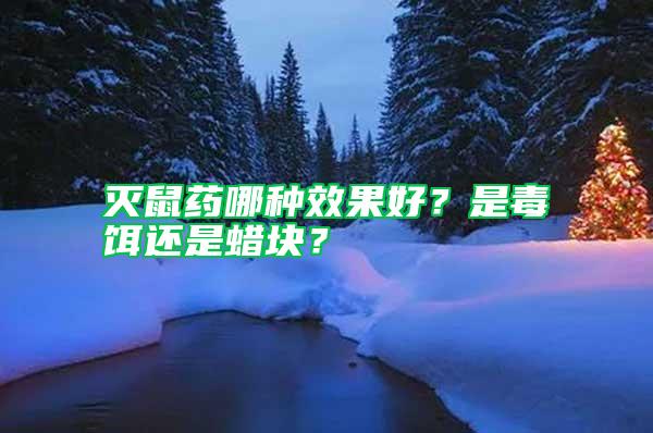 滅鼠藥哪種效果好？是毒餌還是蠟塊？