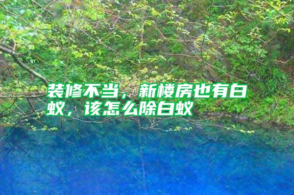 裝修不當(dāng)，新樓房也有白蟻，該怎么除白蟻