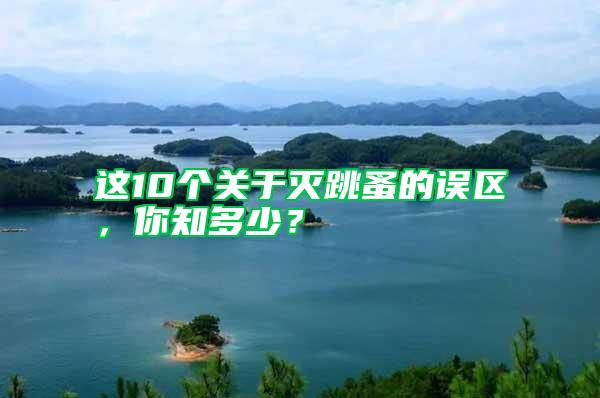 這10個關(guān)于滅跳蚤的誤區(qū)，你知多少？