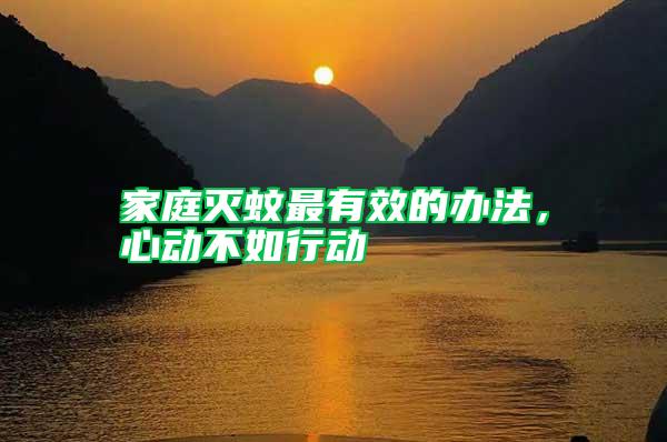 家庭滅蚊最有效的辦法，心動(dòng)不如行動(dòng)