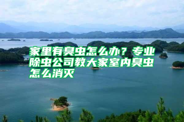 家里有臭蟲怎么辦？專業(yè)除蟲公司教大家室內臭蟲怎么消滅