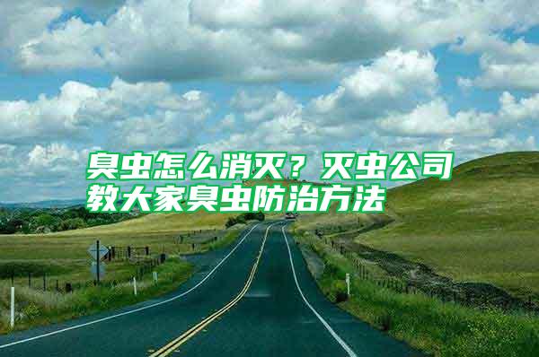 臭蟲(chóng)怎么消滅？滅蟲(chóng)公司教大家臭蟲(chóng)防治方法