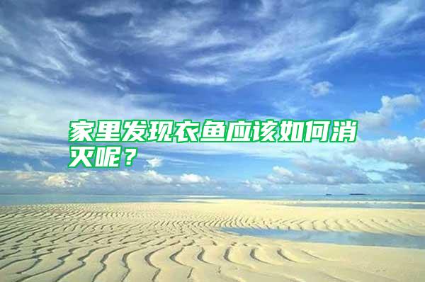 家里發現衣魚應該如何消滅呢？