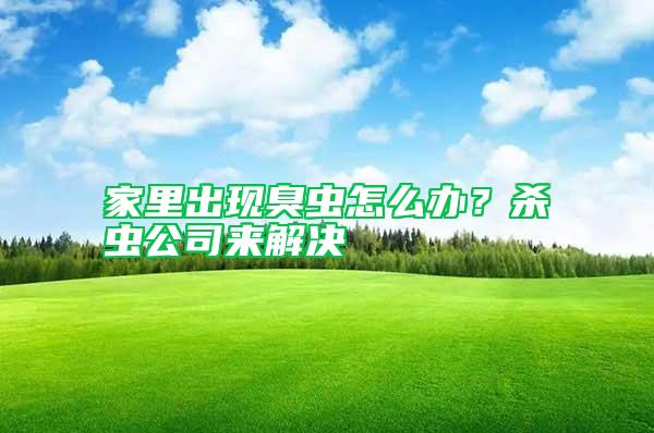 家里出現臭蟲怎么辦？殺蟲公司來解決