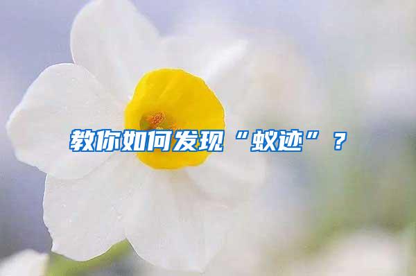 教你如何發(fā)現(xiàn)“蟻跡”？