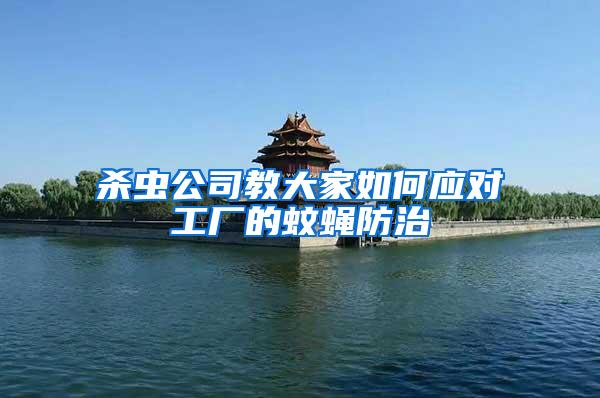 殺蟲公司教大家如何應(yīng)對(duì)工廠的蚊蠅防治